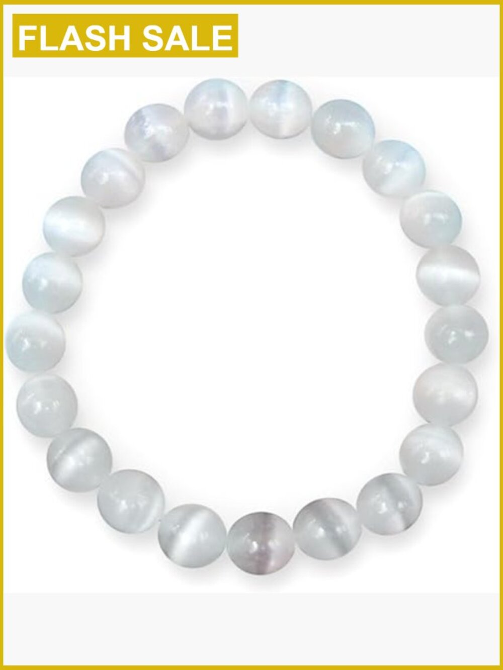 Reiki Infused Selenite Crystal Bracelet Energy Healing Jewelry